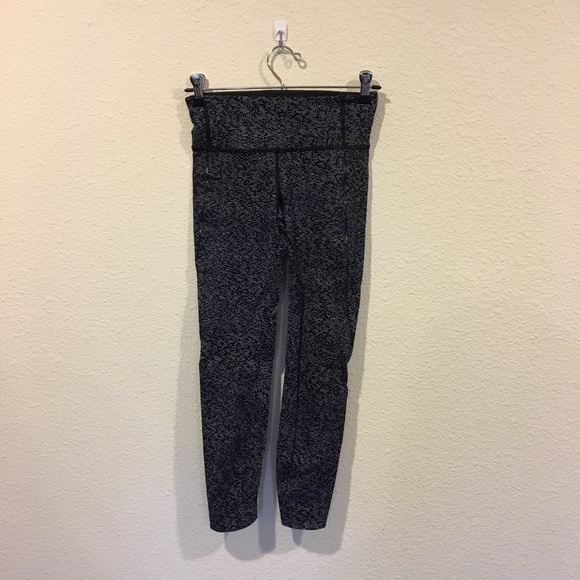 lululemon athletica Pants - Lululemon black with white dot leggings lululemon athletica Pants - Lululemon black with white dot leggings
